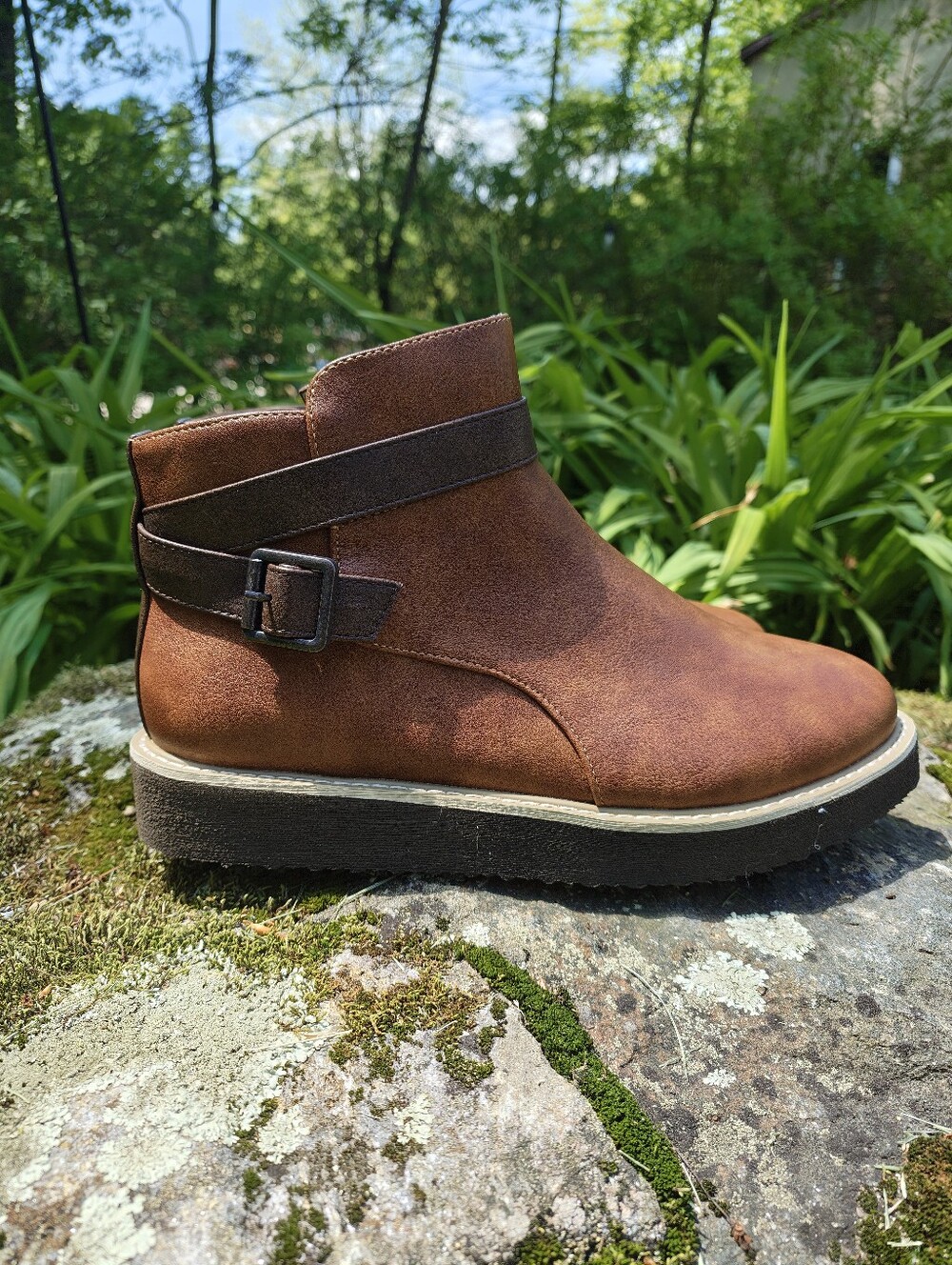 Avenue Valentina Wide Width Ankle Boot - 9W, Brown Women NWT